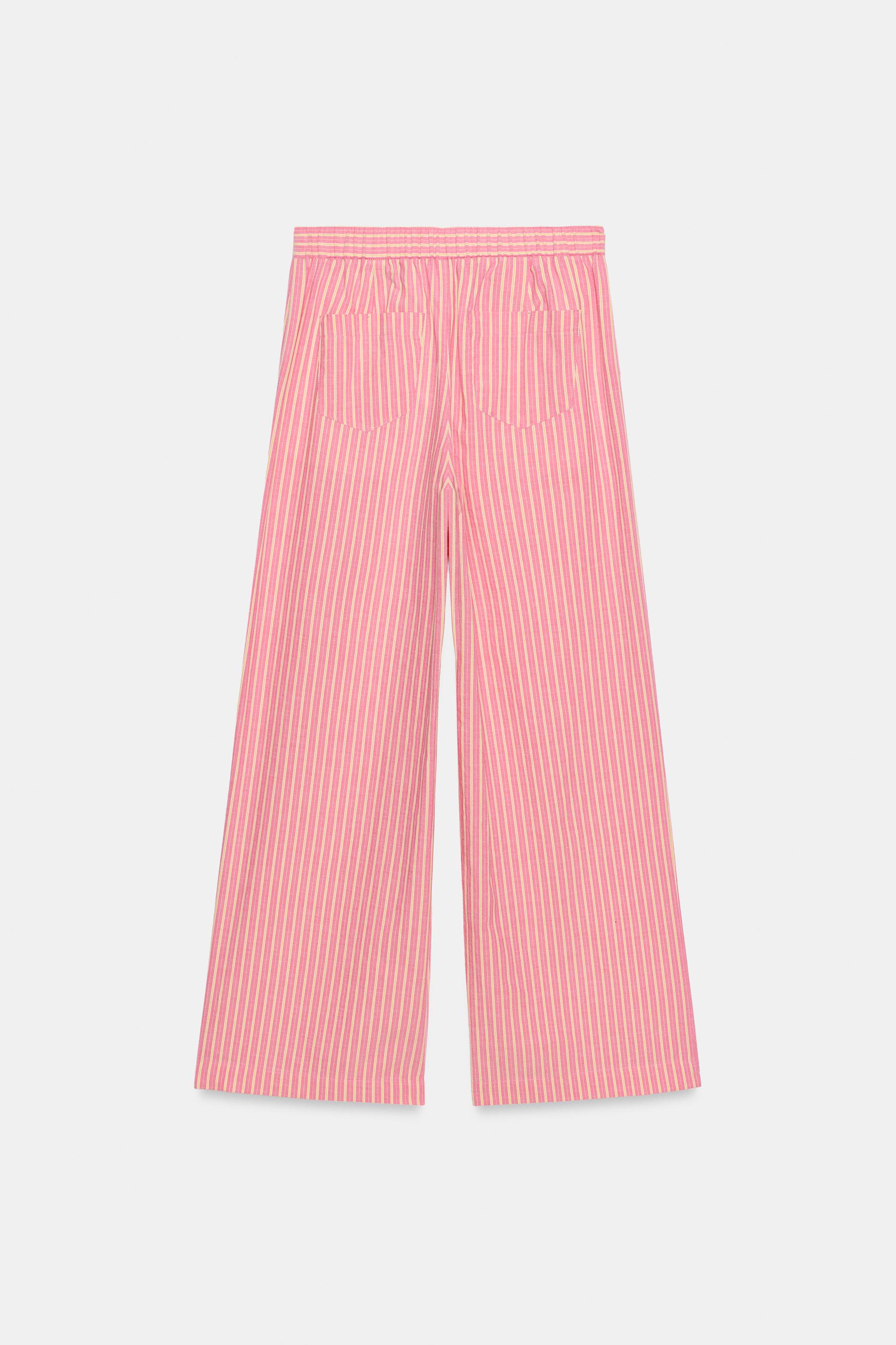 WIDE STRIPED PANTS